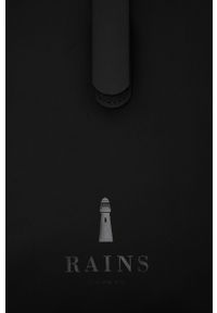 Rains Plecak 1361 Rolltop Mini kolor czarny duży gładki. Kolor: czarny. Wzór: gładki #4