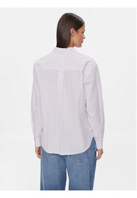Tommy Jeans Koszula DW0DW17737 Fioletowy Boxy Fit. Kolor: fioletowy. Materiał: bawełna