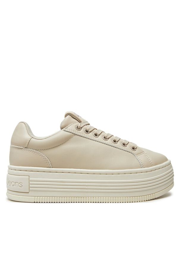 Calvin Klein Sneakersy Bold Platf Low Oh Mg Lth YW0YW01589 Écru. Materiał: skóra