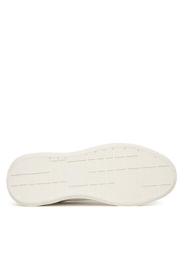 Calvin Klein Sneakersy Chunky Cupsole Lace Up Lth Met YW0YW01948 Biały. Kolor: biały. Materiał: skóra