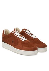 Polo Ralph Lauren Sneakersy 809973704002 Brązowy. Kolor: brązowy. Materiał: zamsz, skóra #5