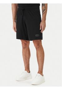 Hugo - HUGO Szorty sportowe Spray 50559719 Czarny Regular Fit. Kolor: czarny. Materiał: bawełna. Styl: sportowy #1
