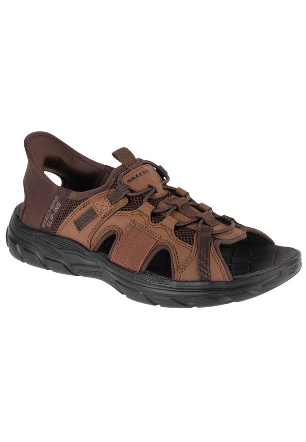 skechers - Sandały męskie, Slip-Ins: Revolted SS - Merrick. Kolor: brązowy
