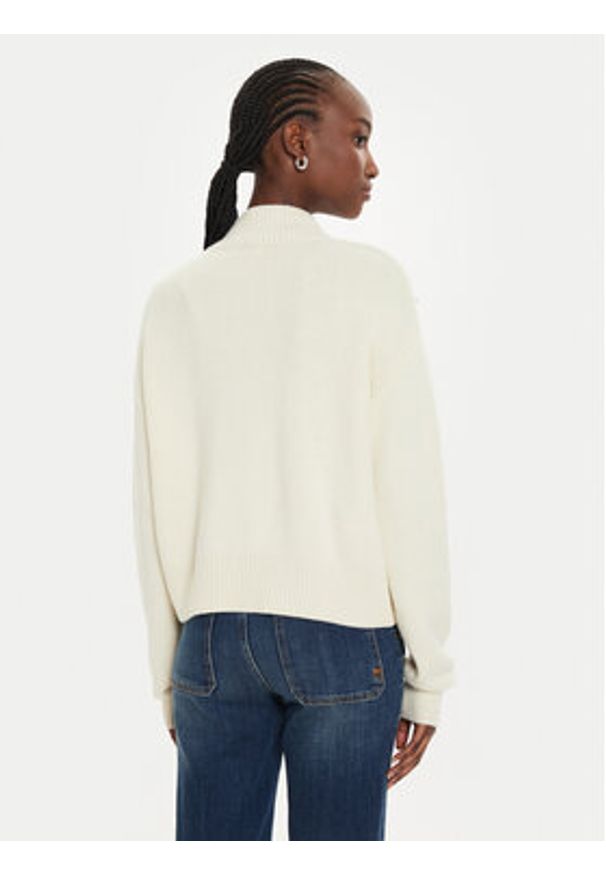 Pinko Sweter Bombay Maglia 104324 A27A Écru Regular Fit. Materiał: syntetyk