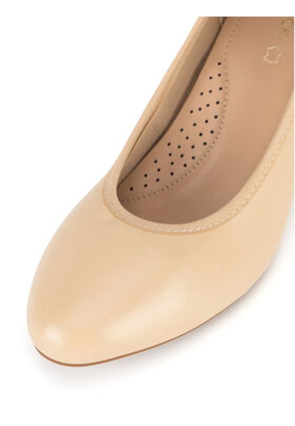 Lasocki Czółenka WYL4060-1Z Beżowy. Kolor: beżowy. Materiał: skóra