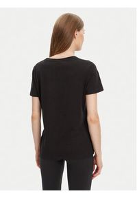 Guess T-Shirt V5YI12 J1314 Czarny Regular Fit. Kolor: czarny. Materiał: bawełna
