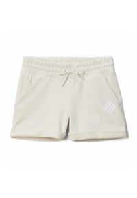 columbia - Krótkie Spodenki Turystyczne Dziecięce Columbia Trek French Terry Short. Kolor: beżowy. Długość: krótkie. Styl: sportowy. Sport: turystyka piesza