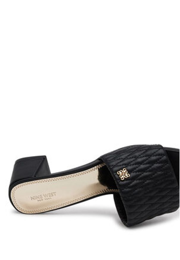 Nine West Klapki S4S96897-01 Czarny. Kolor: czarny. Materiał: skóra