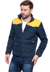 Wrangler - KURTKA ZIMOWA WRANGLER B&Y RODEO JKT NAVY W4753YC35. Sezon: zima