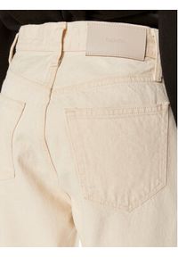 Calvin Klein Jeansy K20K207270 Écru Wide Leg. Kolor: kremowy #5