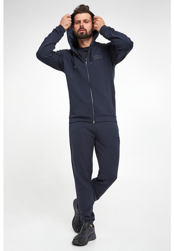 EA7 Emporio Armani - Bluza męska z kapturem EA7 EMPORIO ARMANI. Typ kołnierza: kaptur