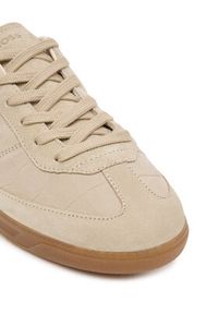 BOSS Sneakersy Brenta 50547825 Beżowy. Kolor: beżowy. Materiał: zamsz, skóra