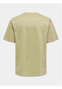 Only & Sons T-Shirt Fred 22022532 Beżowy Relaxed Fit. Kolor: beżowy. Materiał: bawełna #2