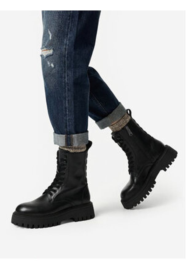 G-Star RAW - G-Star Raw Trzewiki EO-GEDIZ-8092 Czarny. Kolor: czarny. Materiał: skóra