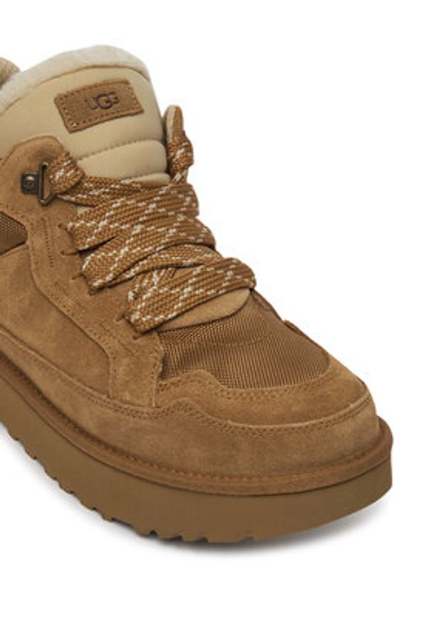Ugg Sneakersy M Lowmel 1170750 Brązowy. Kolor: brązowy. Materiał: skóra, zamsz