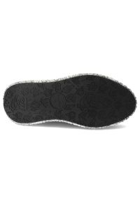 Granatowe Sneakersy Laura Vita Modne Obuwie Damskie. Okazja: na co dzień. Zapięcie: sznurówki. Kolor: niebieski. Materiał: jeans. Wzór: nadruk, aplikacja, kwiaty. Styl: casual, klasyczny, boho #4