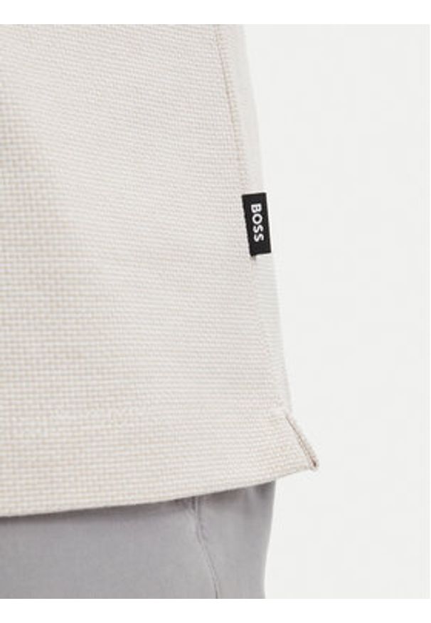 BOSS Koszula H-Powell 102 50560014 Beżowy Regular Fit. Kolor: beżowy. Materiał: bawełna