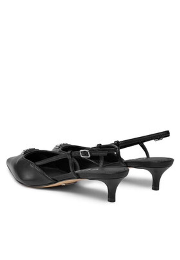 Guess Sandały Jesson FLPJES LEA05 Czarny. Kolor: czarny. Materiał: skóra