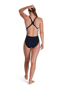 Strój Kąpielowy Speedo Powerback – Granatowo-żółty – Rozmiar 28. Kolor: czarny
