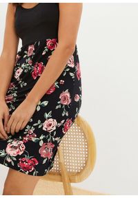 bonprix - Sukienka ciążowa i do karmienia 2 w 1 z wiskozy. Kolekcja: moda ciążowa. Kolor: czarny. Materiał: wiskoza #3