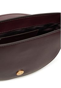 Calvin Klein Torebka Bold Ck Saddle Crossbody LV04F3221G Bordowy. Kolor: czerwony. Materiał: skórzane #3