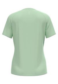 Koszulka damska Odlo ESSENTIAL PRINT T-shirt crew neck s/s. Kolor: zielony. Wzór: nadruk