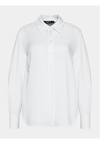 Gina Tricot Koszula 19697 Biały Regular Fit. Kolor: biały. Materiał: wiskoza