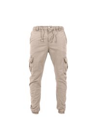 Urban Classics - Męskie Spodnie Cargo. Kolor: beżowy