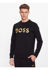 BOSS - Boss Bluza Salbo 1 50482898 Czarny Regular Fit. Kolor: czarny. Materiał: bawełna