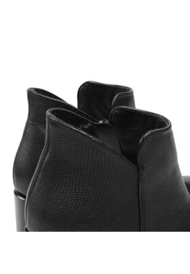 Lasocki Botki 5556-01 Czarny. Kolor: czarny. Materiał: skóra