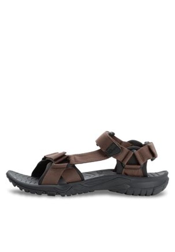 Jack Wolfskin Sandały Lakewood Ride Sandal M 4019021 Brązowy. Kolor: brązowy. Materiał: materiał