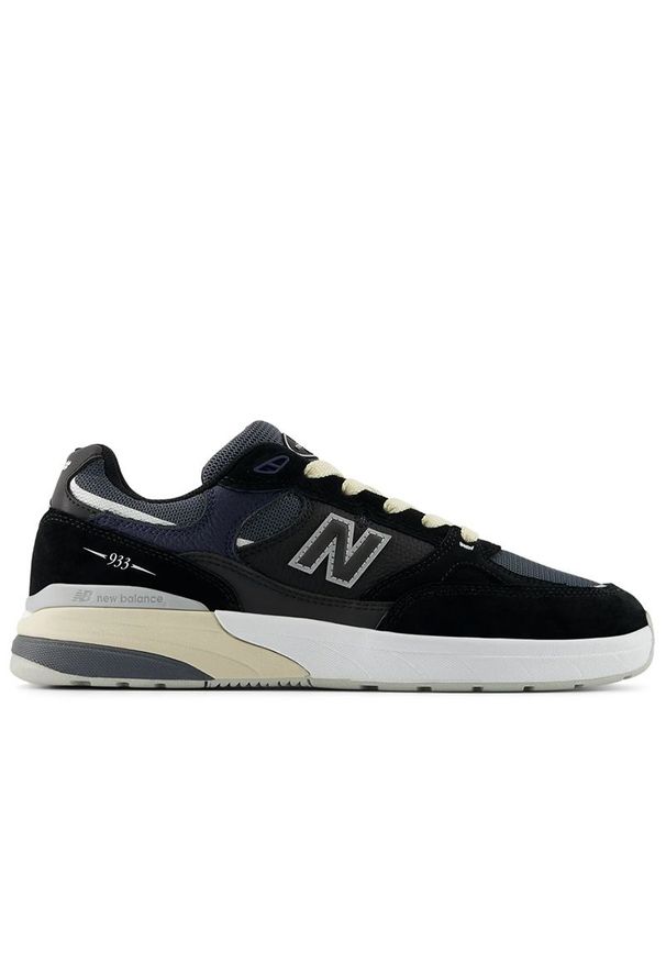 Buty męskie New Balance Numeric UN933BNT - czarne. Kolor: czarny. Materiał: guma, zamsz. Szerokość cholewki: normalna. Sport: skateboard