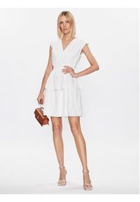 DKNY Sukienka codzienna DD3B0501 Biały Regular Fit. Okazja: na co dzień. Kolor: biały. Materiał: bawełna. Typ sukienki: proste. Styl: casual