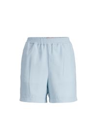 Szorty damskie JJXX Jxpoppy. Kolor: niebieski. Materiał: tkanina. Długość: krótkie. Wzór: gładki, aplikacja #1