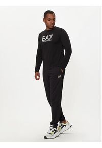 EA7 Emporio Armani Longsleeve 6DPT64 PJVQZ 1200 Czarny Regular Fit. Kolor: czarny. Materiał: bawełna. Długość rękawa: długi rękaw