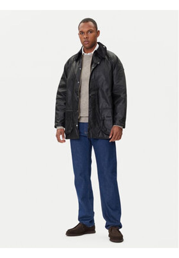 Barbour Kurtka przejściowa MWX0017BK91 Czarny Regular Fit. Kolor: czarny. Materiał: bawełna