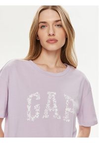 GAP - Gap T-Shirt 875093-02 Fioletowy Relaxed Fit. Kolor: fioletowy. Materiał: bawełna #2