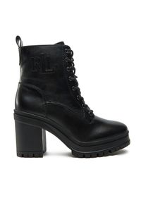 Lauren Ralph Lauren - LAUREN RALPH LAUREN Trzewiki 802937826001 Czarny. Kolor: czarny. Materiał: skóra #1