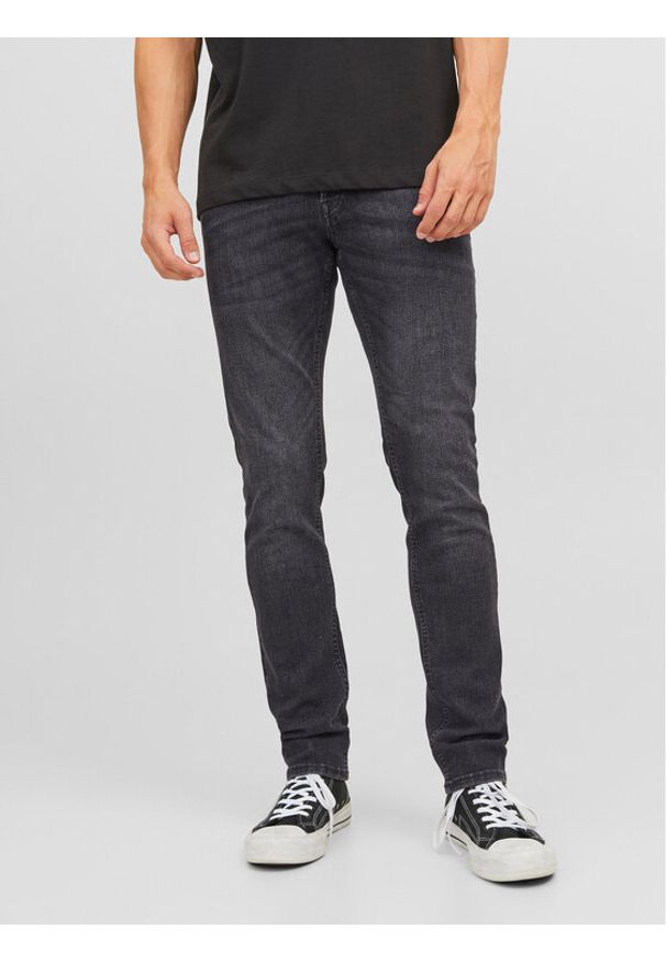 Jack & Jones - Jack&Jones Jeansy Glenn 12243595 Czarny Slim Fit. Kolor: czarny