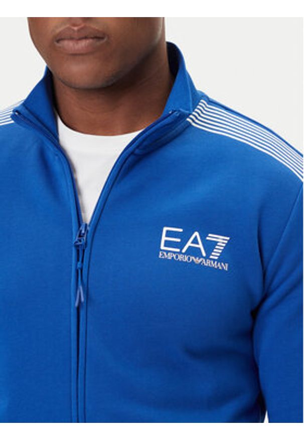 EA7 Emporio Armani Dres 7M000966 AF10377 UB087 Niebieski Slim Fit. Kolor: niebieski. Materiał: bawełna