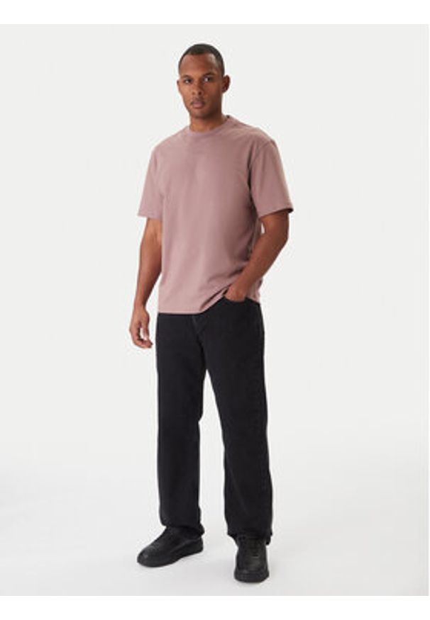 Hugo - HUGO T-Shirt Dapolino 50488330 Beżowy Relaxed Fit. Kolor: beżowy. Materiał: bawełna