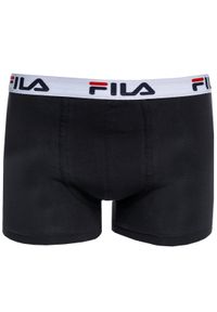 Fila Męskie bokserki czarne 2XL - Komfort i jakość. Kolor: czarny. Materiał: elastan, bawełna. Sport: fitness