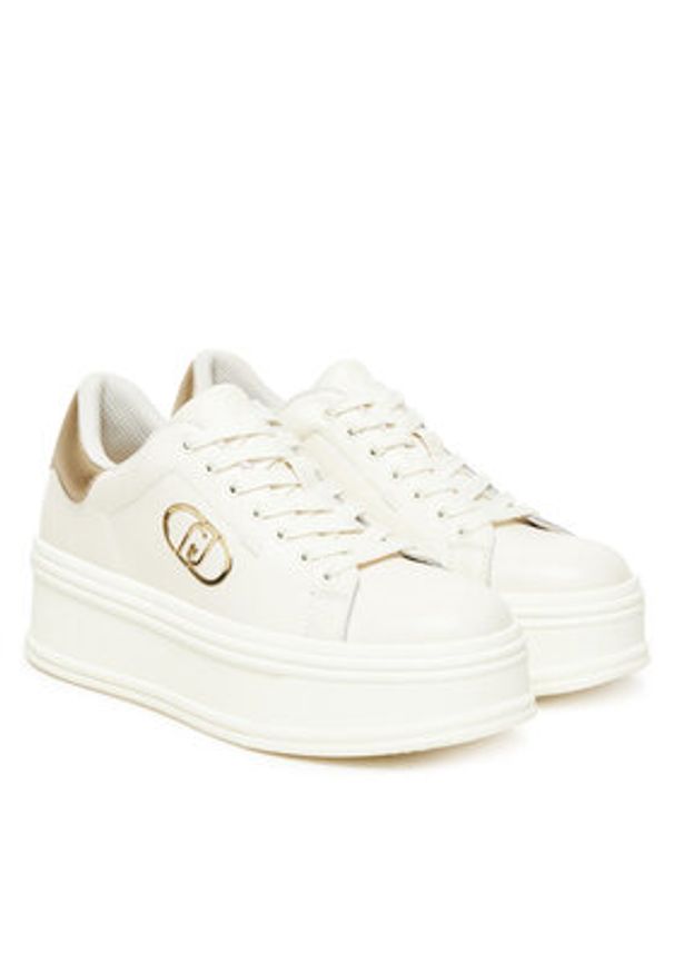 Liu Jo Sneakersy Selma 16 BF5039 PX026 Écru. Materiał: skóra