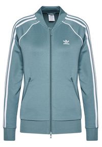 Adidas - adidas Bluza Primeblue Sst Track GN2944 Zielony Regular Fit. Kolor: zielony. Materiał: bawełna #3