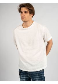 Xagon Man T-shirt | P2208 2V 566B0 | Mężczyzna | Biały. Kolor: biały. Materiał: len, bawełna