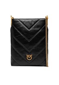 Pinko - PINKO Torebka Flat Satchel AI 25-26 PCPL 105352 A2W2 Czarny. Kolor: czarny. Materiał: skórzane #3