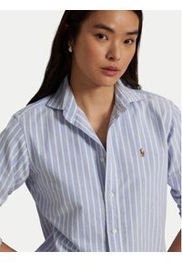Polo Ralph Lauren Koszula 211891377004 Niebieski Regular Fit. Typ kołnierza: polo. Kolor: niebieski. Materiał: bawełna #6