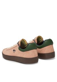 Lacoste Sneakersy Baseshot 7-49SFA0051 Różowy. Kolor: różowy. Materiał: skóra
