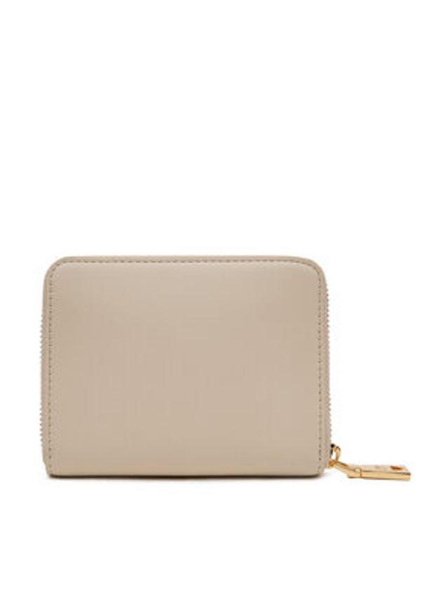 Love Moschino - LOVE MOSCHINO Mały Portfel Damski JC5613PP1MKD0110 Beżowy. Kolor: beżowy. Materiał: skóra