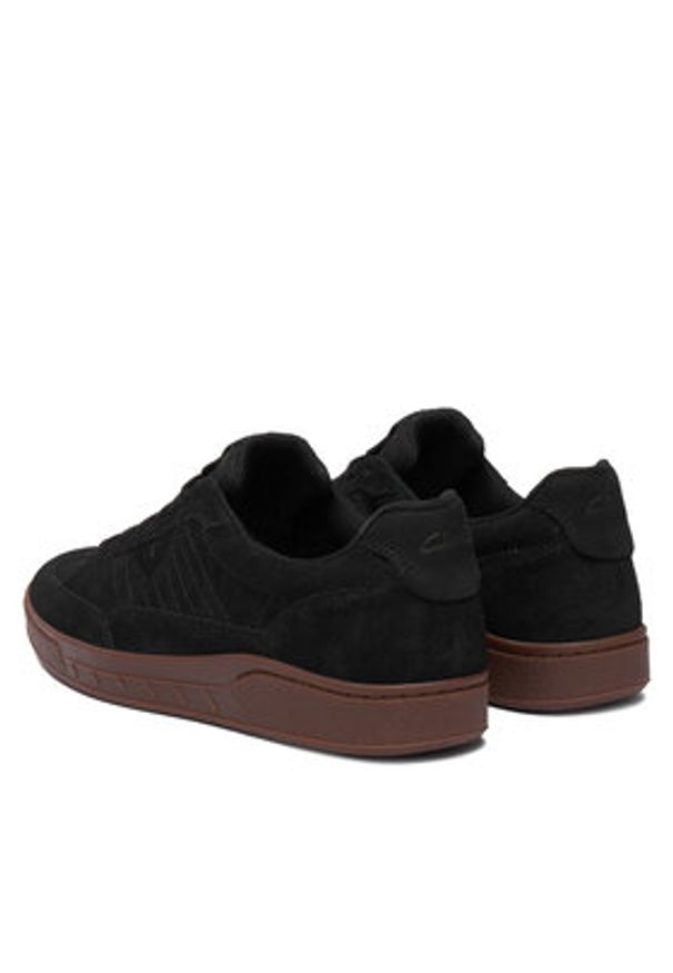 Clarks Sneakersy CraftRally Ace 26183359 Czarny. Kolor: czarny. Materiał: skóra, zamsz
